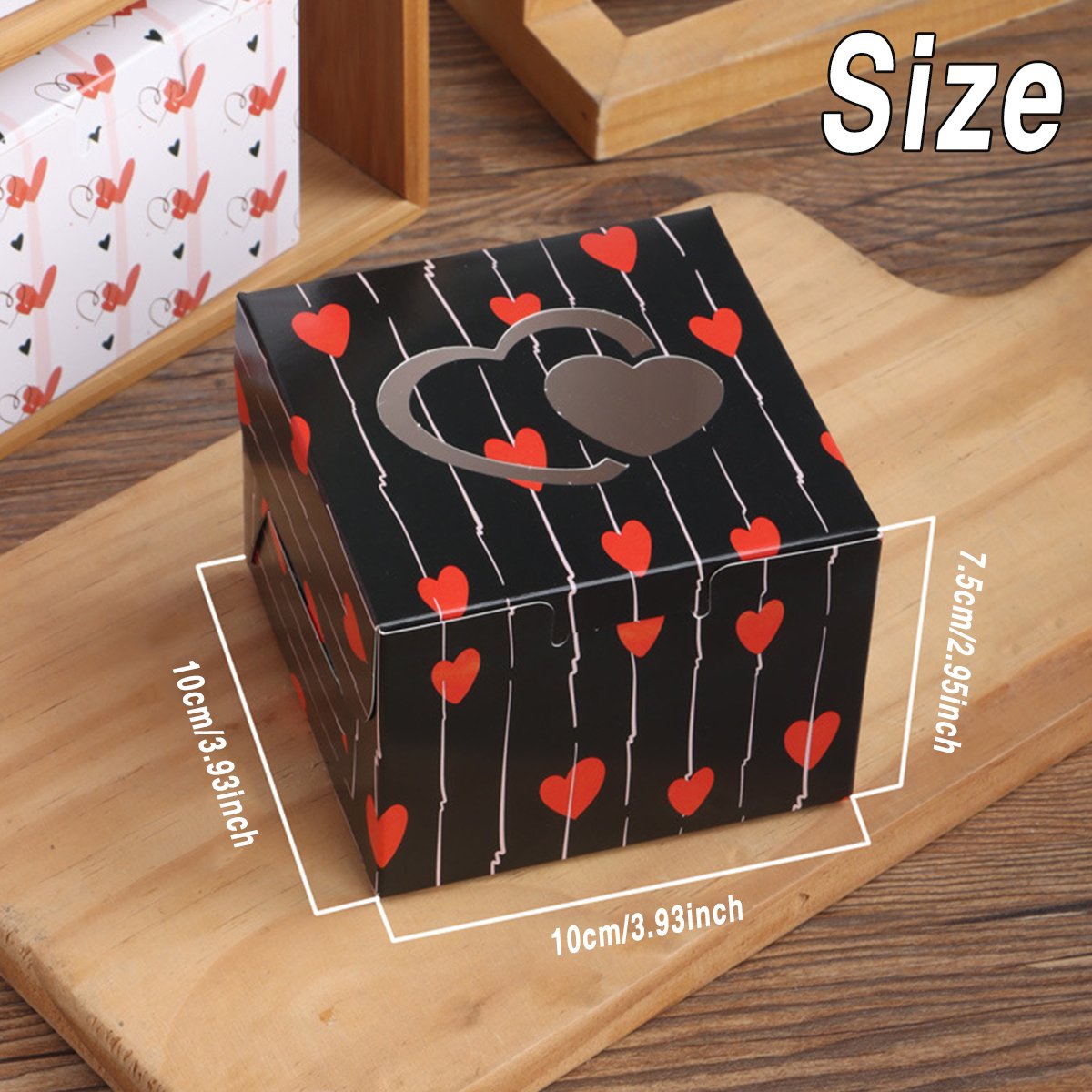 25PCS Large Square Colour Gift Boxes for Valentine's Day Surprise and Lucky Gift