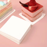 50pcs Square Cake Board Paper Bottom Gasket Holder for Birthday Party Baking