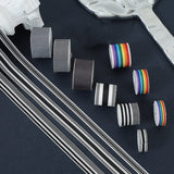 High-Density Fabric Stripe Ribbon for Clothing Accessories 50 Yards