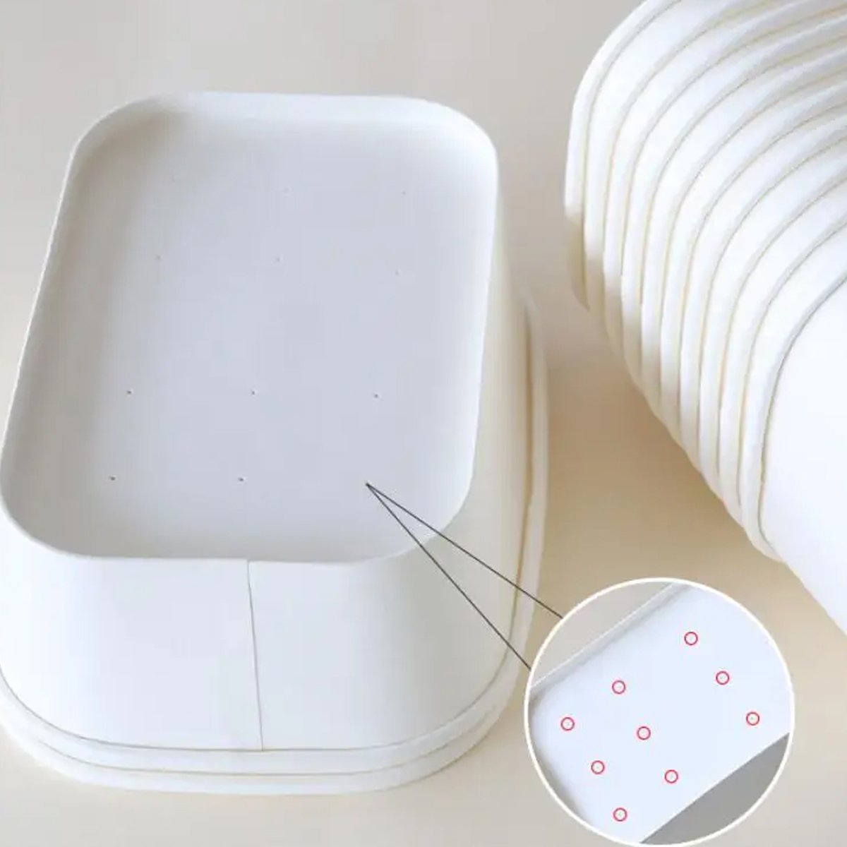 Disposable High Temperature Resistant Paper Bread Mold Box 100PCS