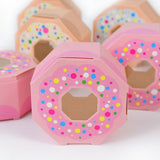 High-Quality Paper Fun Doughnut-Shaped Candy Boxes for Parties 100pcs