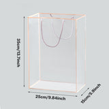 Premium PVC Clear Tote Bags Elegant Gift Packaging 10 pcs