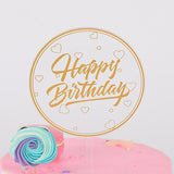 Cake Cardboard Topper Acrylic Party Decoration 1PC