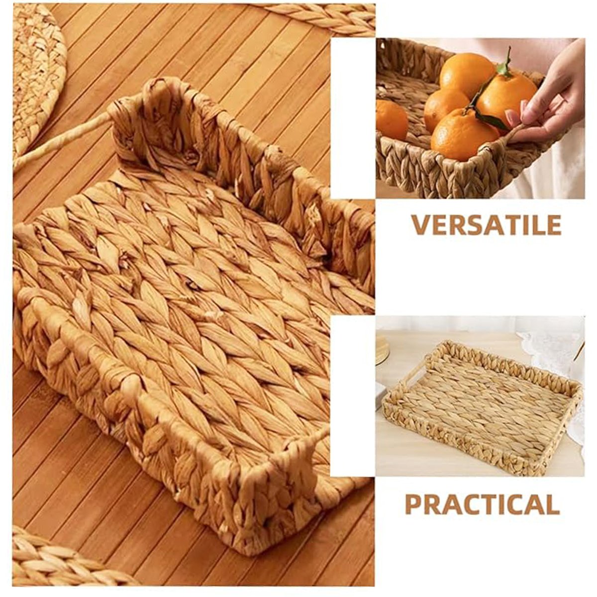 Woven Basket 2PCS Square