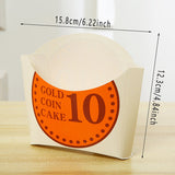 Food-Grade White Cardboard Stylish Bread Boxes for Bakery 100pcs