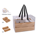 Grazing Boxes Kraft Paper with Clear Window for Outdoor Events 10 pcs