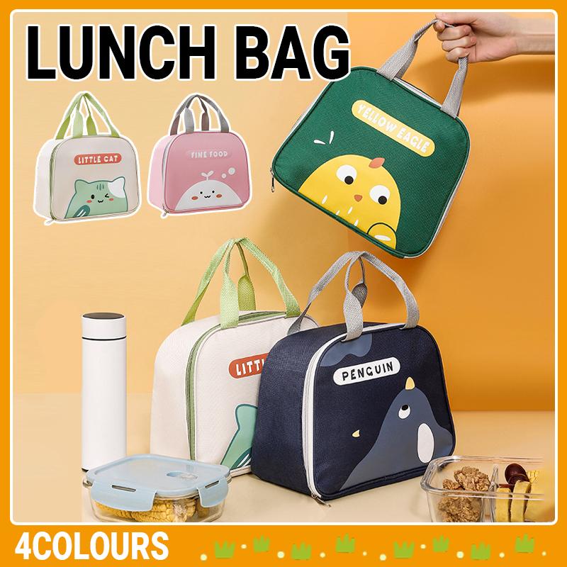 Cute Cartoon Lunch Bag Reusable Insulated School Lunch Box Cooler Tote Boy Girl