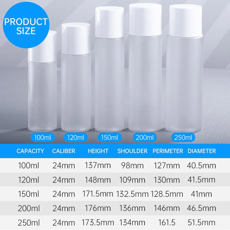 High-Quality PET Plastic Frosted Dispenser Bottles for Skincare Lotions 10pcs