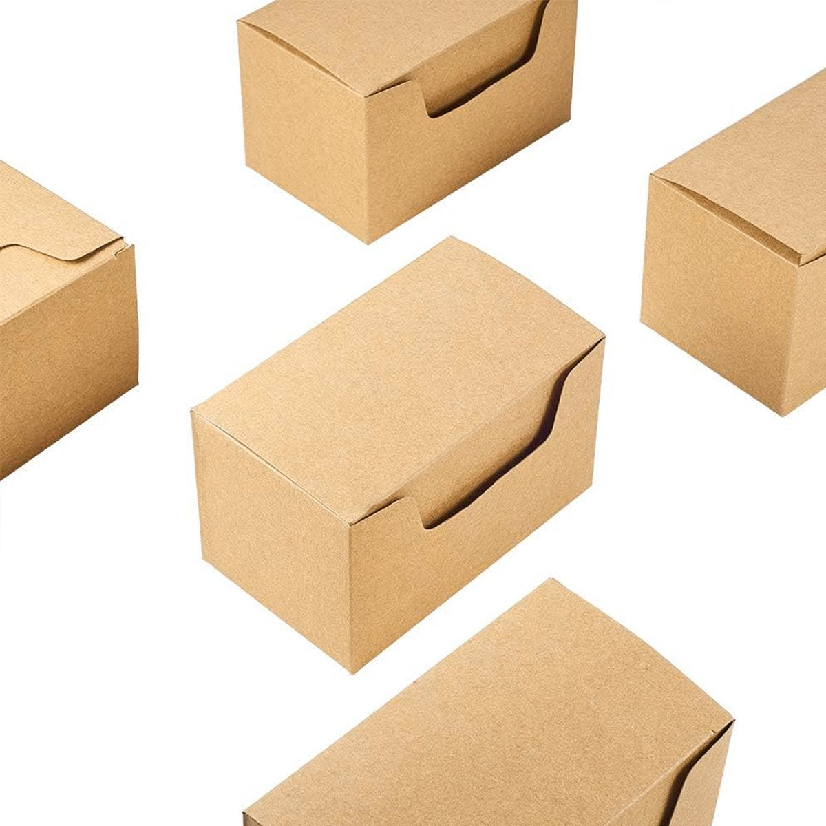 Eco-Friendly Kraft Paper Small Gift Boxes for Parties and Weddings 50pcs