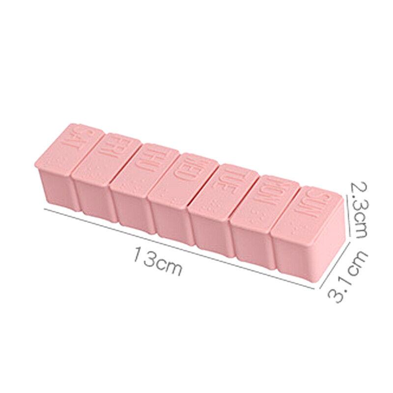 Weekly Pill Box Dispenser 2PCS