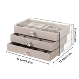 Organize and showcase your precious jewelry with this 3-layer Jewelry Storage Box.