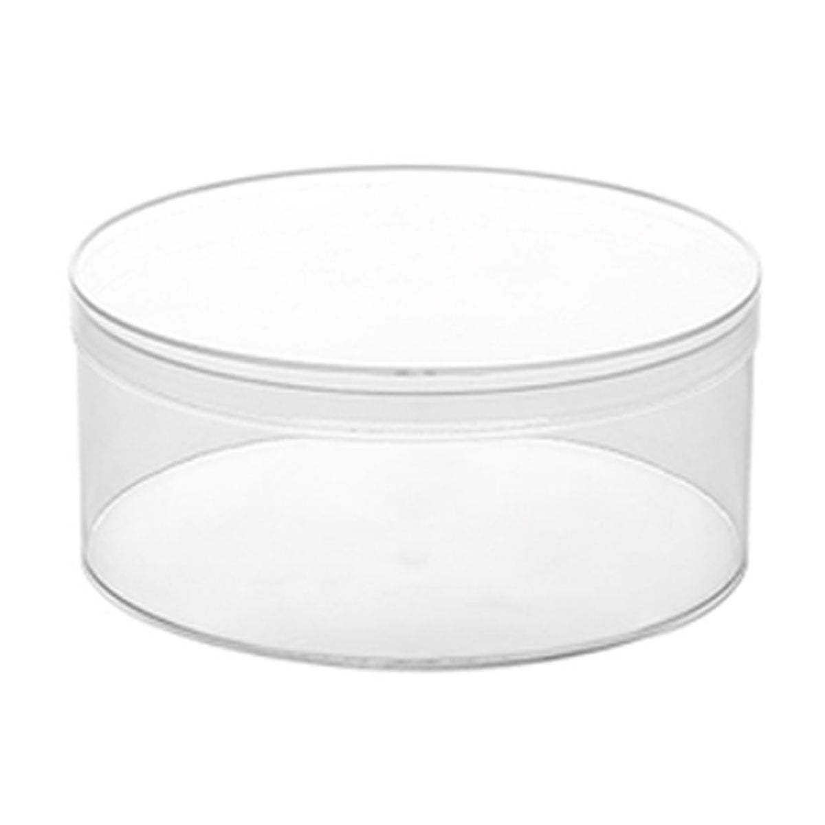 Transparent Plastic Round Box 10PCS