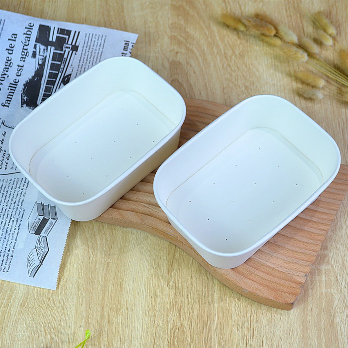 Disposable High Temperature Resistant Paper Bread Mold Box 100PCS