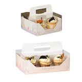 10PCS Clear Cupcake Box Portable Holder Muffin Egg Tart Cake Baking Packaging