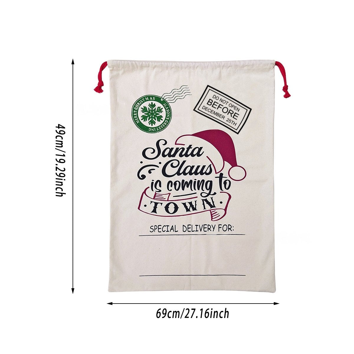 Large Christmas Sacks Jumbo Large Santa Gift Sack Bag Gifts Stocking Present