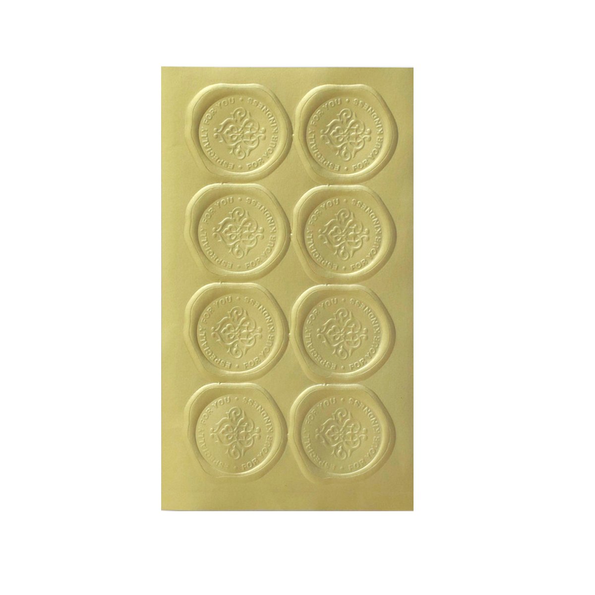 Elegant Self-Adhesive Golden Stickers for Packaging 400pcs