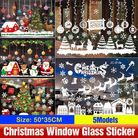 Christmas Window Stickers Wall Decal 1Pack