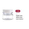 60ml-10pcs-Transparent+White-Single
