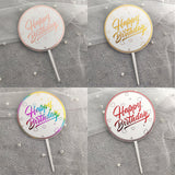 Cake Cardboard Topper Acrylic Party Decoration 1PC