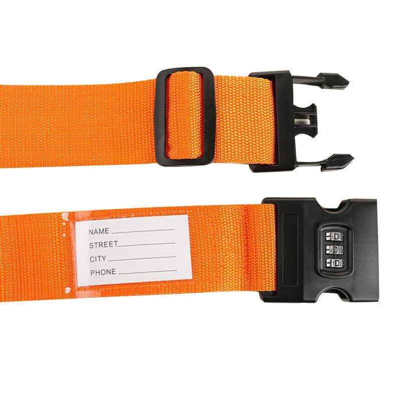 Luggage Strap Code Password Travel Suitcase Secure Lock Safe Nylon Packing Belt