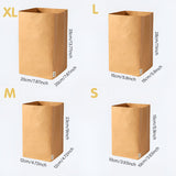 3pcs Washable Kraft Paper Storage Bag for Kitchen Desktop Refrigerator Organizer