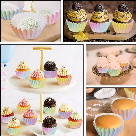 Gradient Cupcake Inserts Cupcake Moulds 300PCS