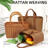 Imitation Rattan Woven Basket Storage 1PC Large Size