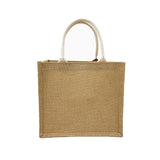 Unprinted Linen Handbag Good Product Companion Gift Linen Hemp Jute Shopping Bag