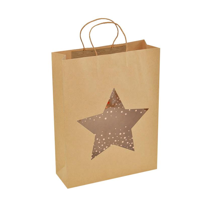 Elegant Kraft Paper Window Gift Bag for Any Occasion