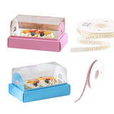 Cake Roll Boxes PET Plastic Swiss Roll Packaging 20PCS