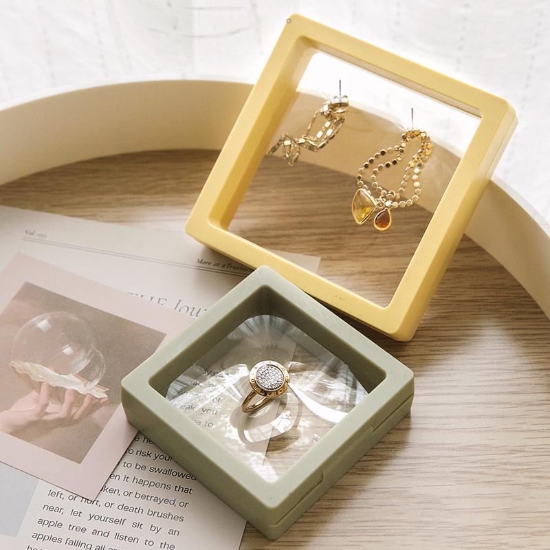 Jewelry Storage Boxes Plastic with PE Film Elegant Display 10pcs