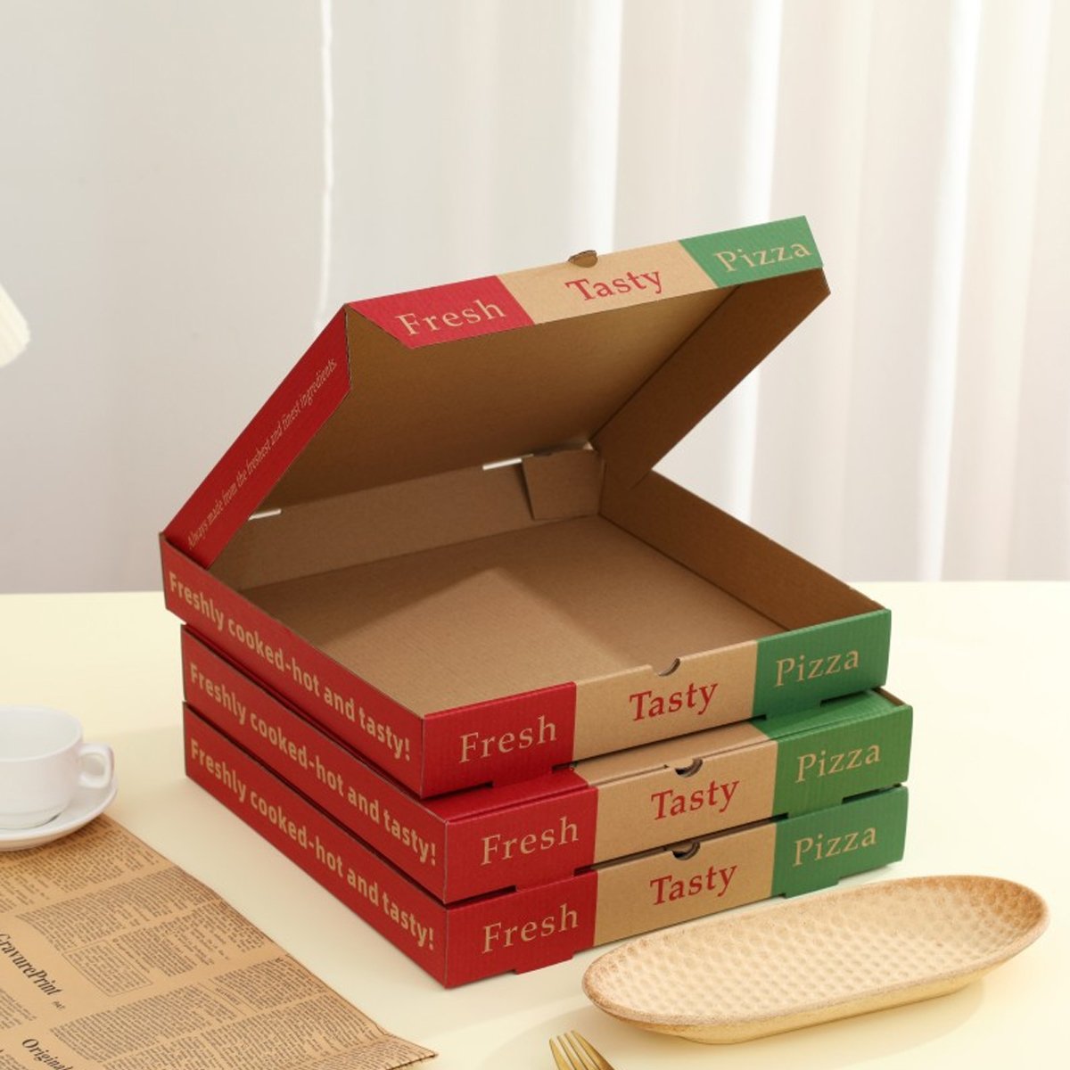 Pizza Boxes Cardboard Food Storage Containers 50PCS