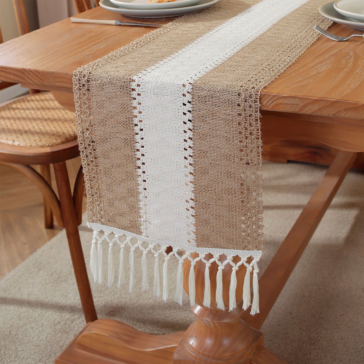 Cotton And Linen Table Runner Bed End Towel 6Styles