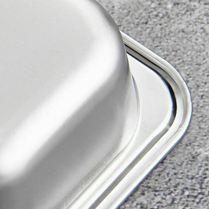 Stainless Steel Divided Dinner Tray Silver 1 Pack