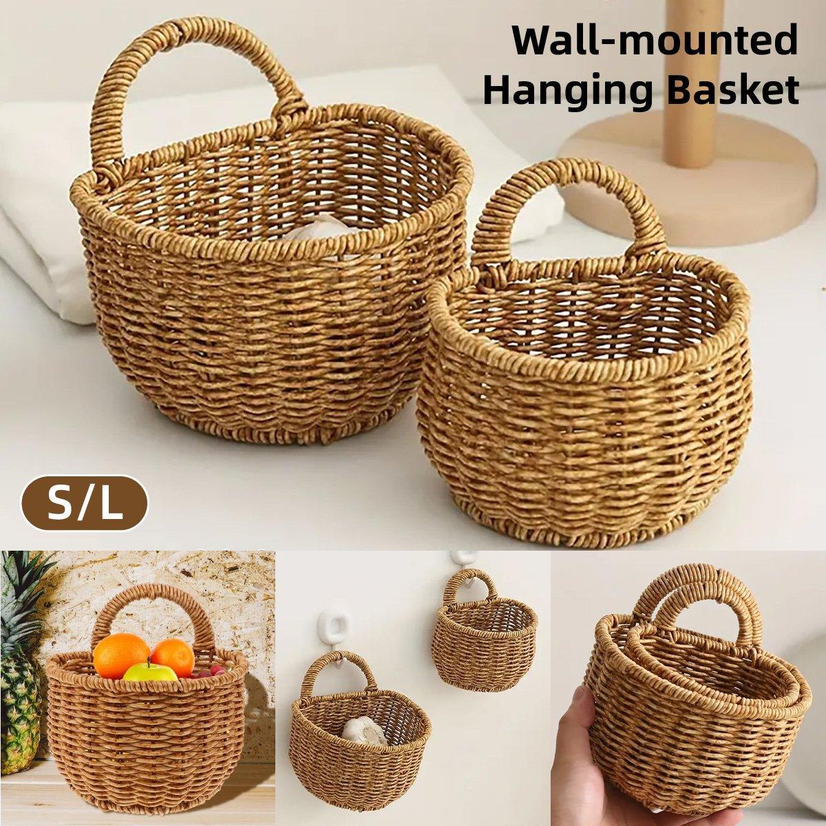 Imitation Rattan Storage Basket 1PC Large Size