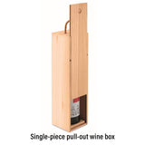 Red Wine Wooden Gift Box 6PCS Pull-out