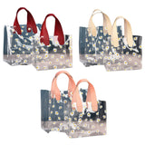 Clear PVC Tote Bags with Daisy Print for Weddings Birthdays 10pcs