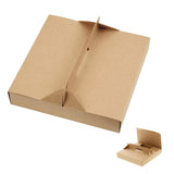 Kraft Paper Takeaway Containers Gable Pizza Boxes 50PCS