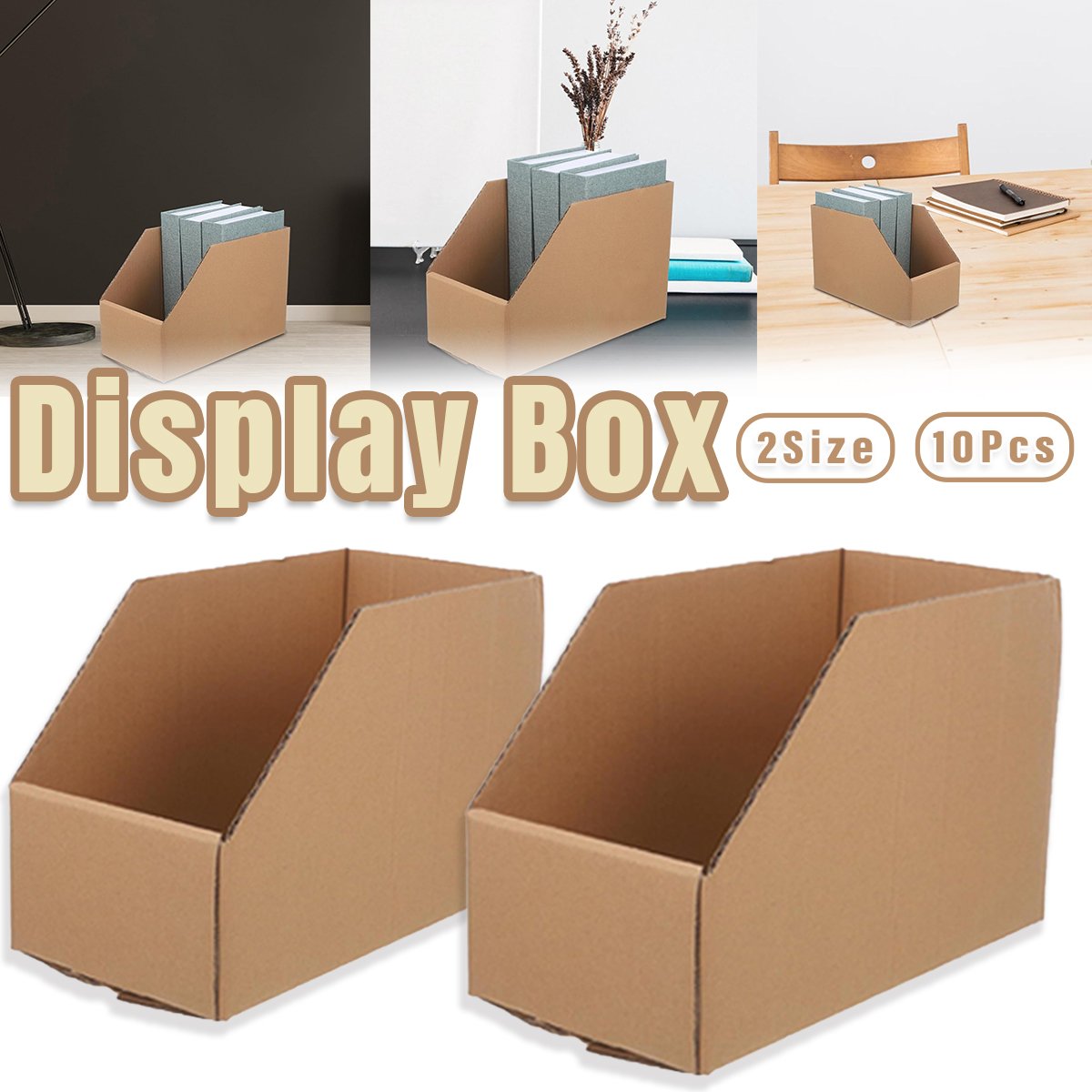 Carton Storage Box 2Sizes 10PCS