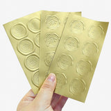 Elegant Self-Adhesive Golden Stickers for Packaging 400pcs