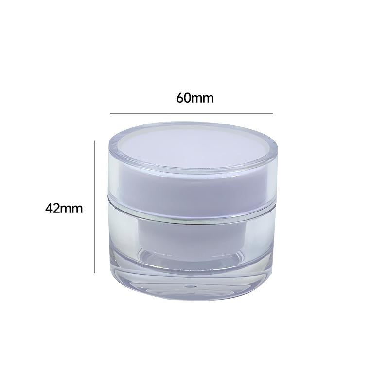 High-Quality Clear Acrylic Cream Bottles for Skincare Storage Acrylic Cream Bottles 10pcs