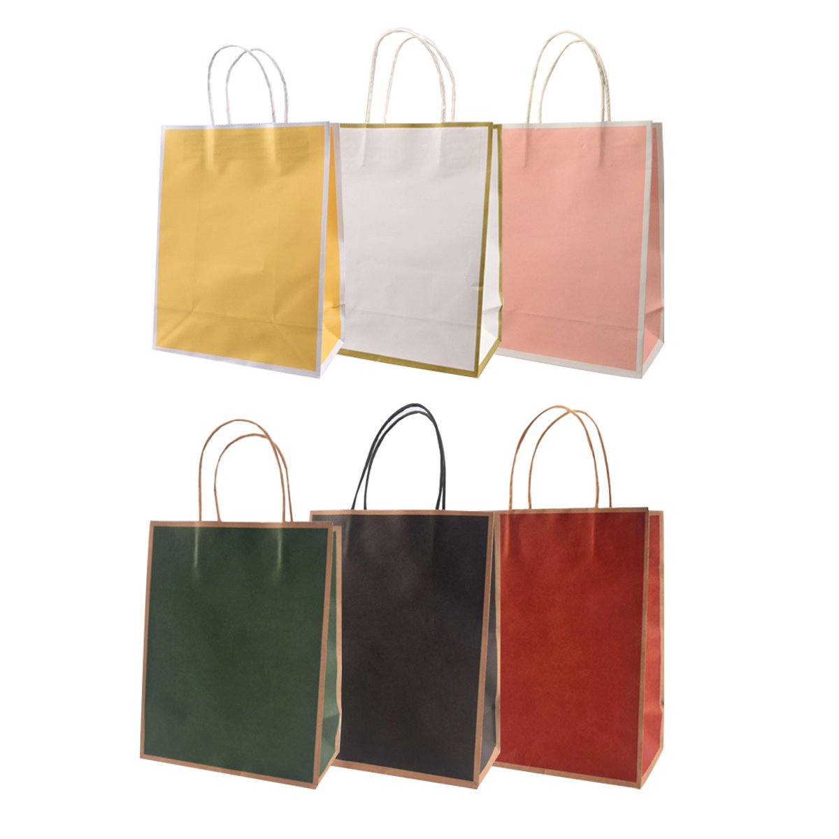 Vibrant Kraft Paper Bags for Stylish and Eco-Friendly Packaging