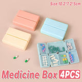 A Week Sub-packed Medicine Box Magnetic Absorption Folding Classification Seven-cell Pill Can Be Printed Logo