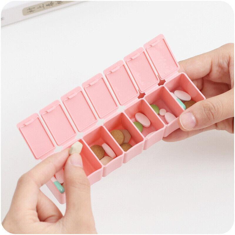 Weekly Pill Box Dispenser 2PCS