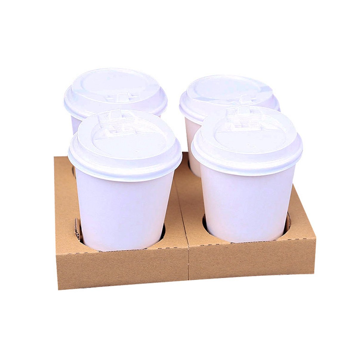 Corrugated Coffee Cup Holders 100PCS