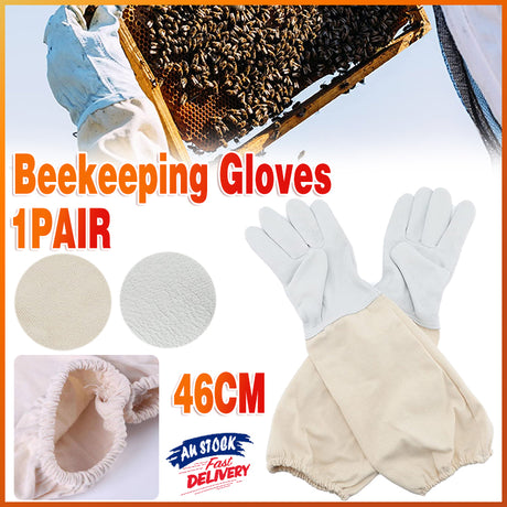 Goatskin Protective Bee Keeping Vented Long Sleeve Beekeeping Gloves