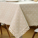 Rectangle Tablecloth Cover Dining Table Cloth Lace 1PCS