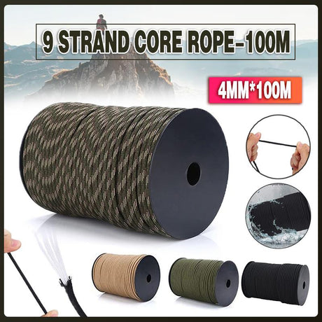 9 Strand Core Rope Paracord Parachute Cord Lanyard