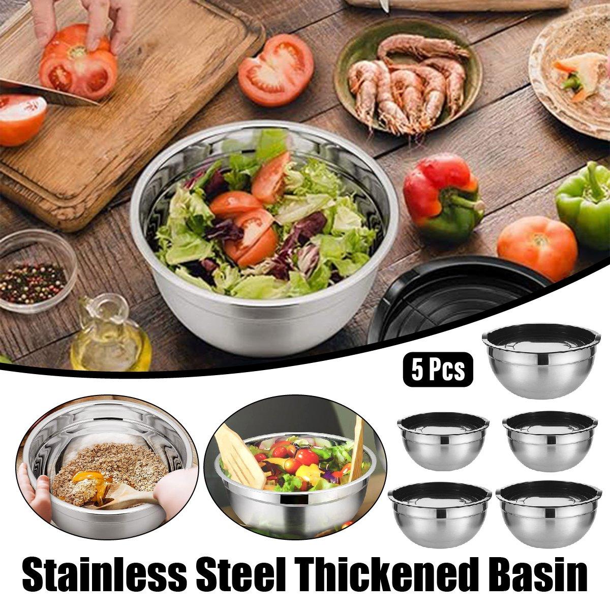 Stainless Steel Mixing Bowls 5PCS