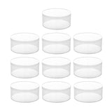 Transparent Plastic Round Box 10PCS